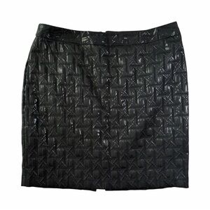 Worthington Black Geometric Pencil Skirt